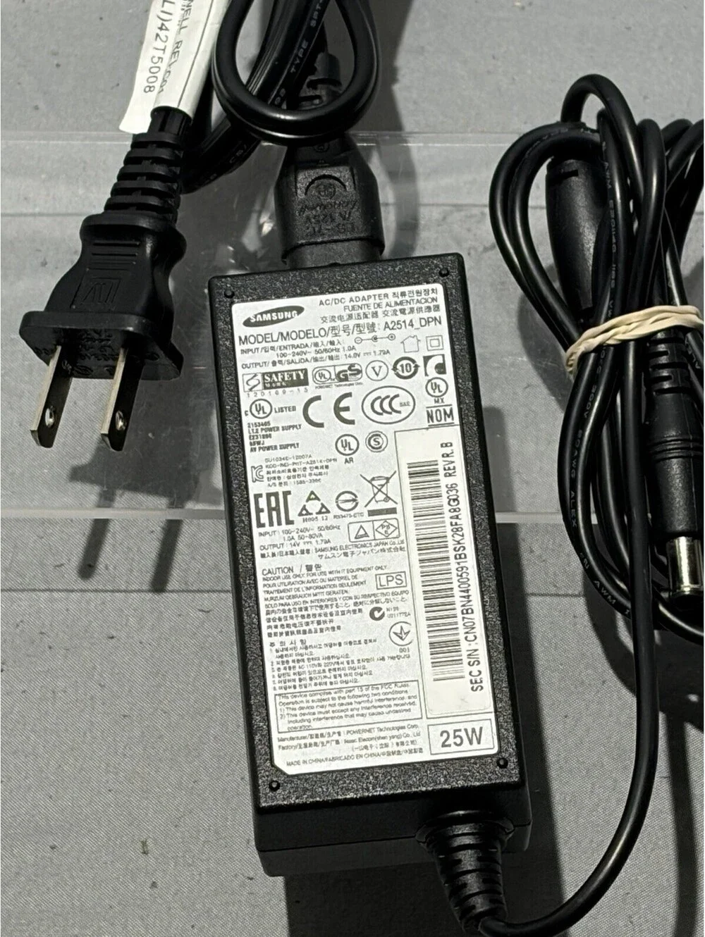 Genuine Samsung Monitor A2514 FPN 14V 1.79A 25W AC DC Adapter Charger *TESTED*